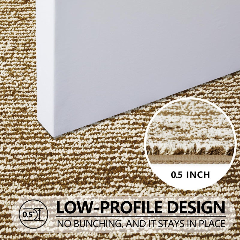 REFETONE Indoor Doormat, Front Door Mat 24"x36" Absorbent Rubber Backing Non Slip Back Door Mats, Washable Low-Profile Inside Floor Mat Door Rugs for Entryway, Resist Dirt Mud Mat for Dogs, Coffee - Image 2